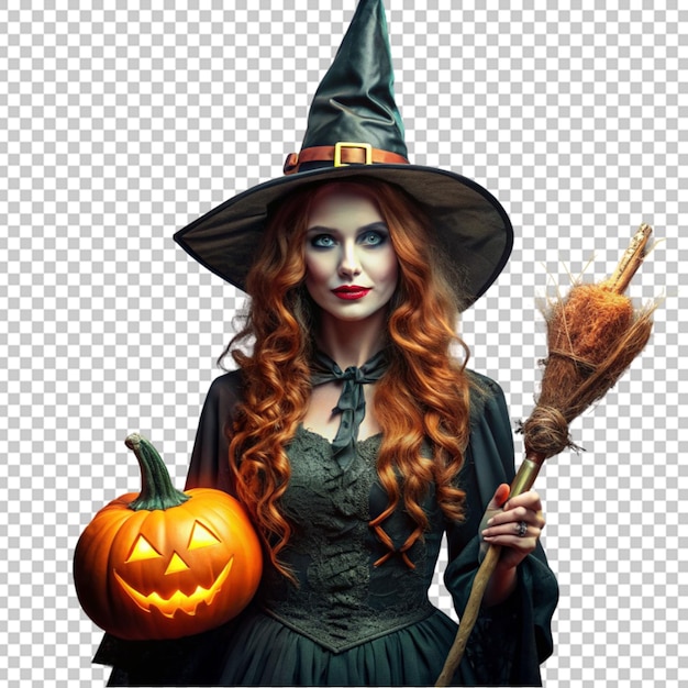 PSD une sorcière pour halloween