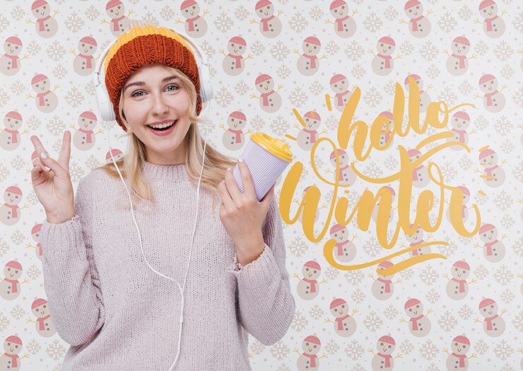 PSD sorridere felice della ragazza di vista frontale