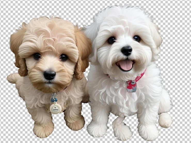 PSD sorriso multipool cachorro de poodle maltês