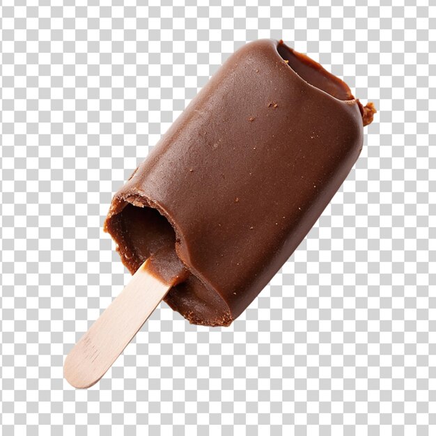 PSD sorvete de chocolate derretido isolado sobre um fundo transparente