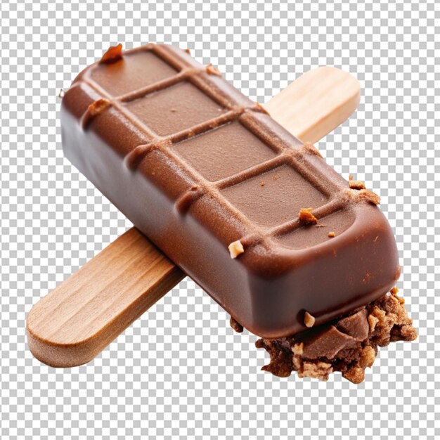 PSD sorvete de chocolate em fundo transparente