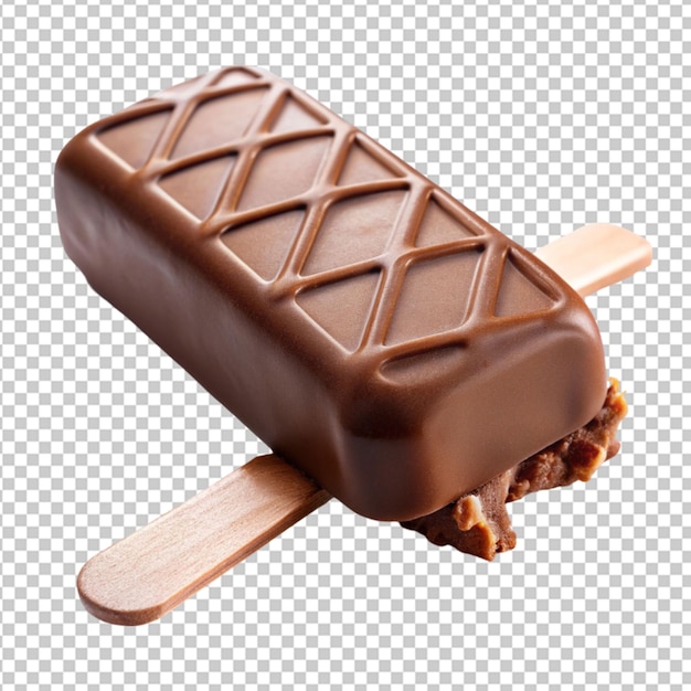 PSD sorvete de chocolate em fundo transparente