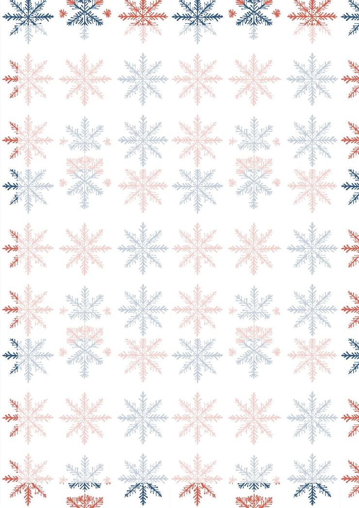 PSD sottile modello di fiocchi di neve