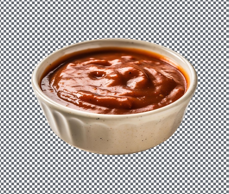 PSD soummy bbq sauce isolato su uno sfondo trasparente