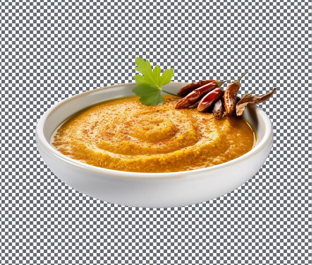 PSD soummy curry masala sauce isoliert auf durchsichtigem hintergrund