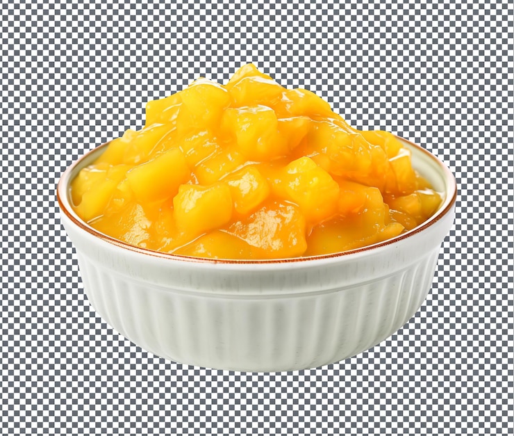 PSD soummy mango chutney aislado en un fondo transparente