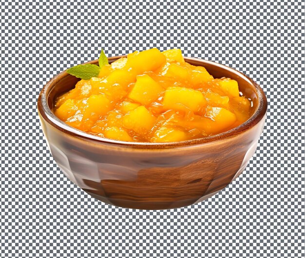 PSD soummy mango chutney aislado en un fondo transparente