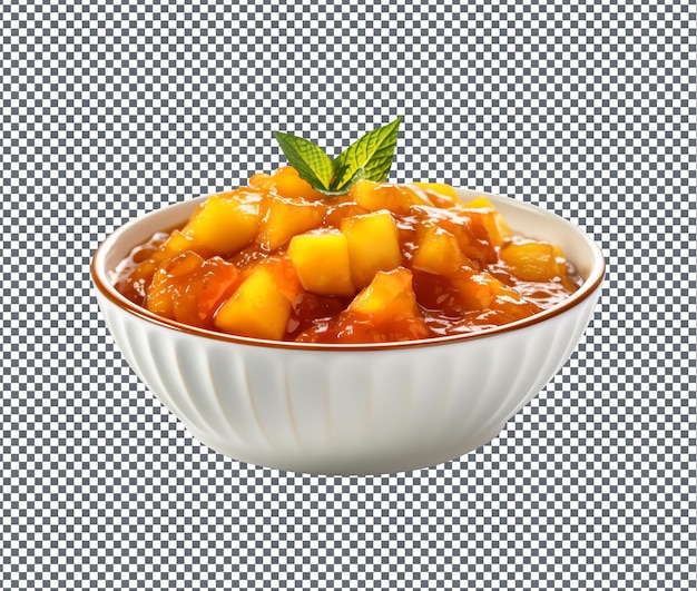 Soummy Mango Chutney Isolé Sur Un Fond Transparent