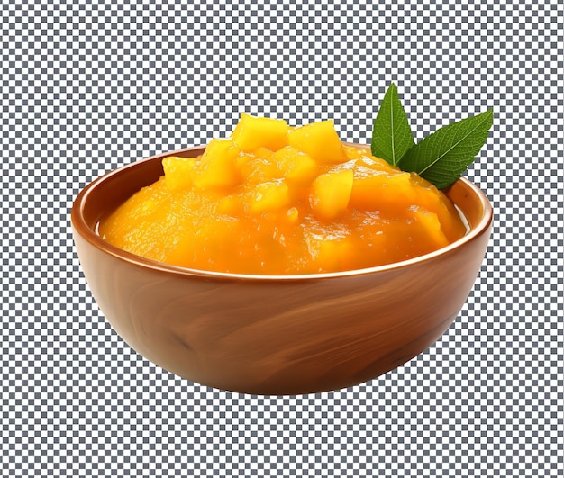 PSD soummy mango chutney isolé sur un fond transparent