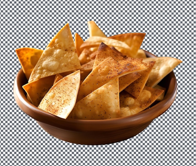 PSD soummy pita chips aislados en un fondo transparente