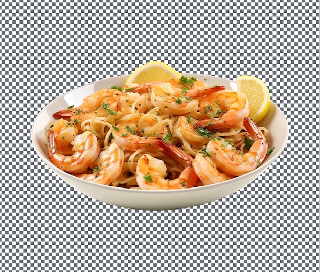 PSD soummy shrimp scampi isolé sur un fond transparent