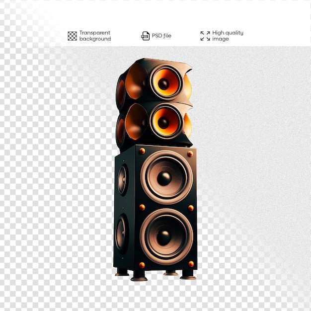 PSD sound box events shows artists no background image editable psd