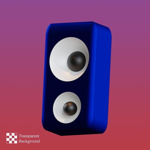 PSD sound lautsprecher 3d-darstellung