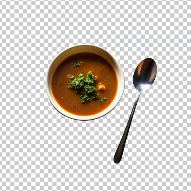 PSD soupe de minestrone sur la table