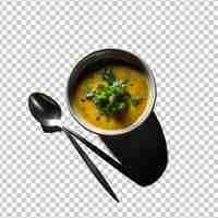 PSD soupe de minestrone sur la table