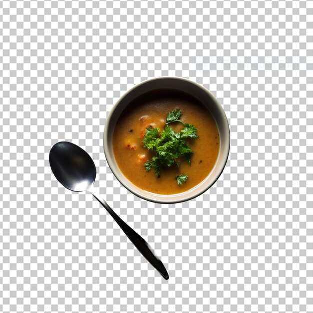 PSD soupe de minestrone sur la table