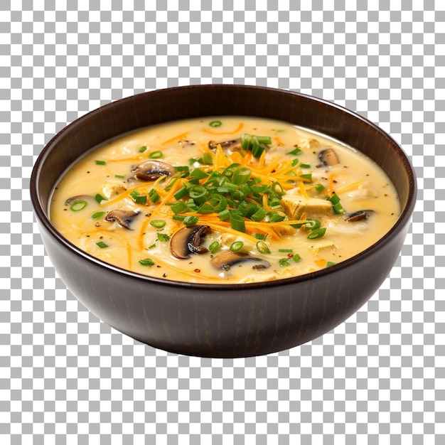 PSD soupe de miso sur fond transparent