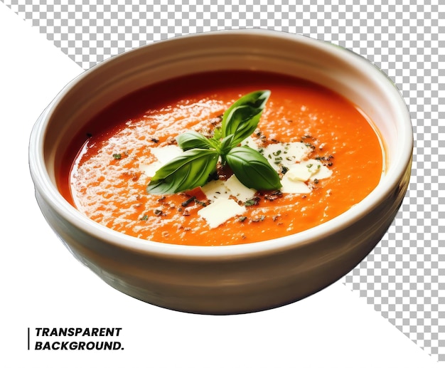 PSD soupe de tomates et de basilic