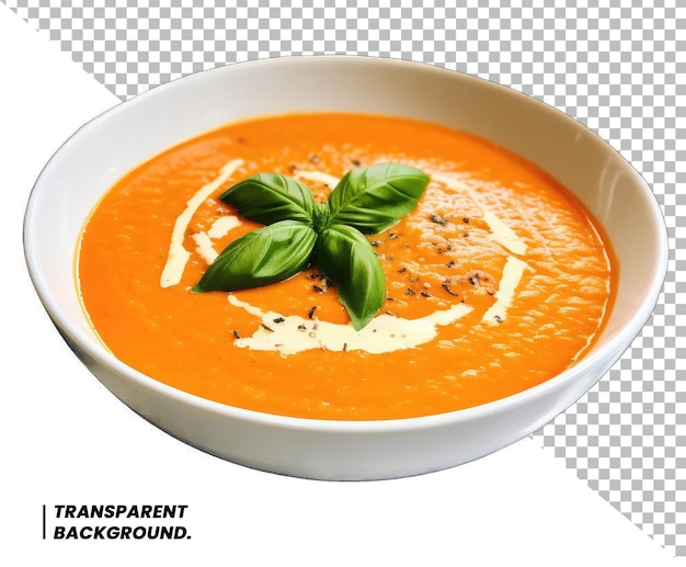 PSD soupe de tomates et de basilic