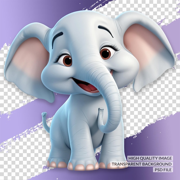 PSD sourire 3d png clipart fond isolé transparent