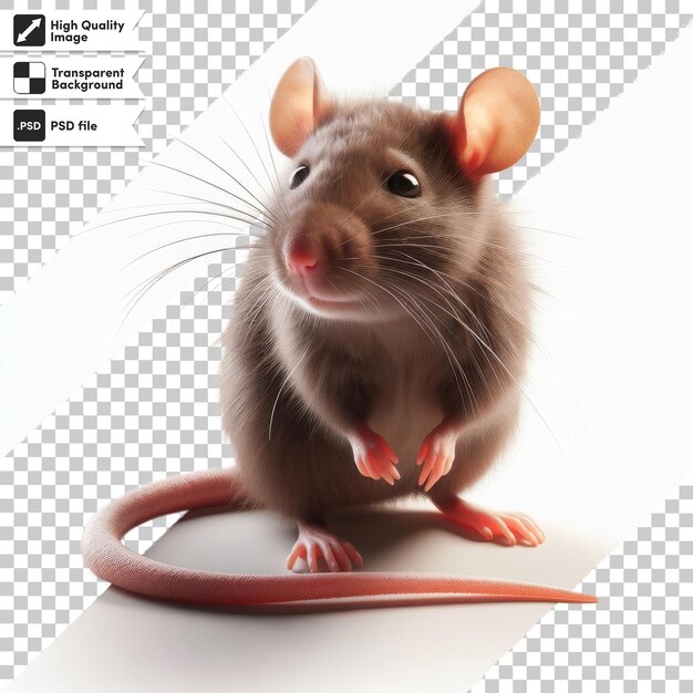 PSD une souris avec un nez rouge est montrée dans une photo