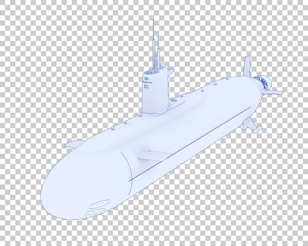PSD sous-marin sur fond transparent illustration de rendu 3d