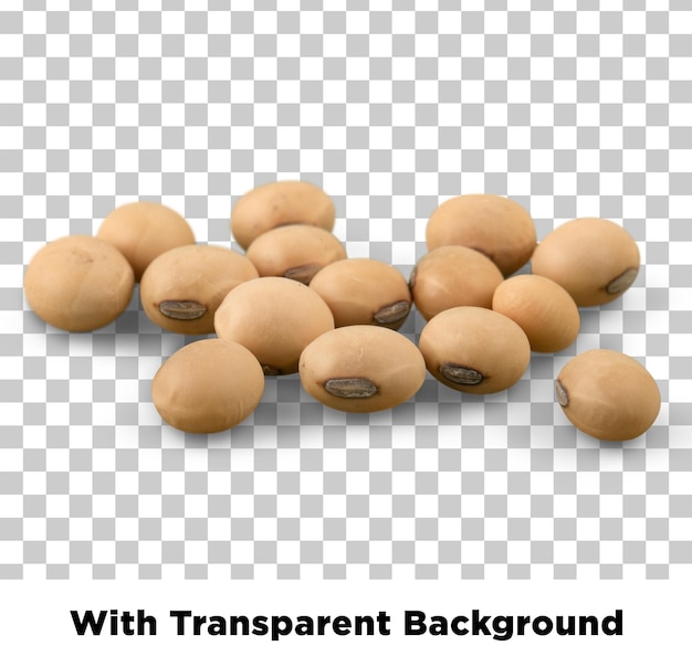Soya sobre un fondo transparente