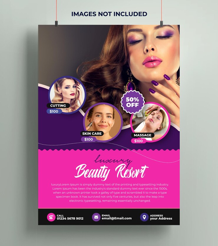 PSD spa e beleza flyer