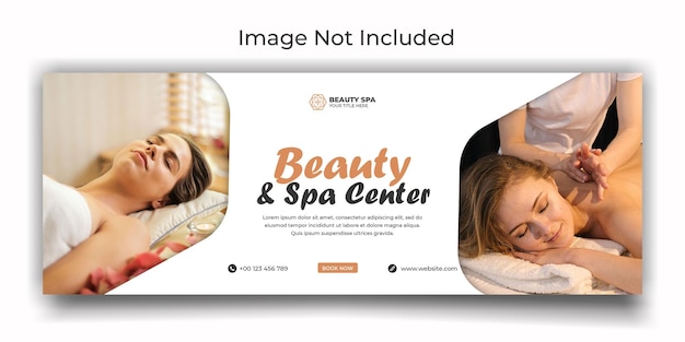 PSD spa-massagezentrum social media oder facebook-cover-template-design