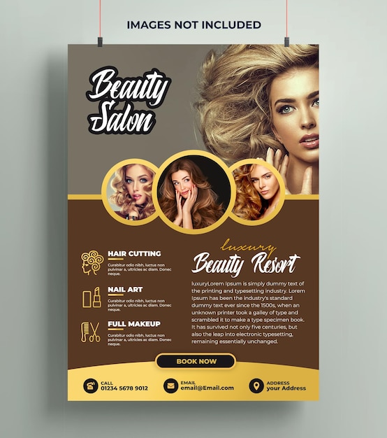 PSD spa und beauty flyer