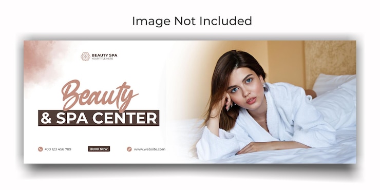 PSD spa- und schönheitszentrum social-media- oder facebook-cover-vorlage-design