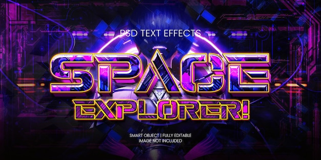 PSD space explorer texteffekt