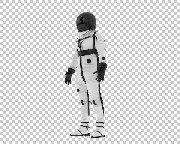 space suit isolated on transparent background 3d rendering illustration