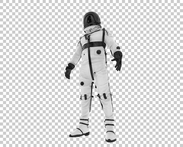 space suit isolated on transparent background 3d rendering illustration