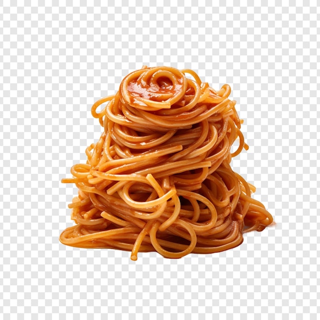 Spaghetti isolati su sfondo trasparente