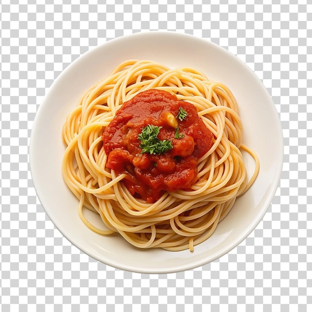 PSD spaghetti-teller, isoliert auf durchsichtigem hintergrund