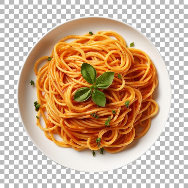 PSD des spaghettis sur fond transparent
