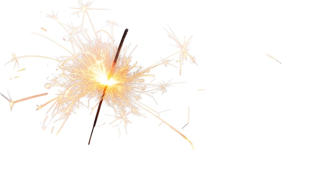 Sparkler, der mit Licht brennt