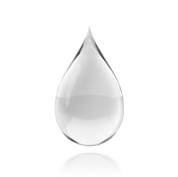 PSD sparkling clear water drops transparent background