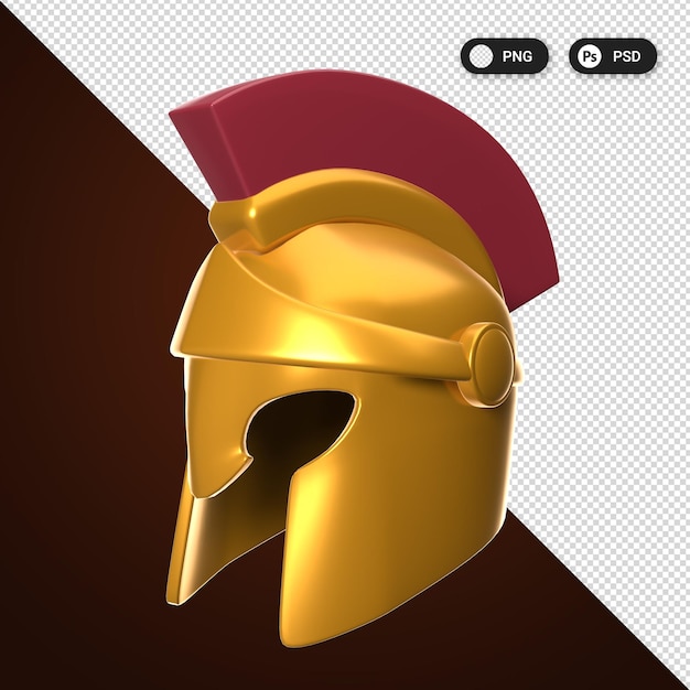 Spartan Helmet Cultural Artifacts 3D Icon Pack Set für Banner und UXUI-Design
