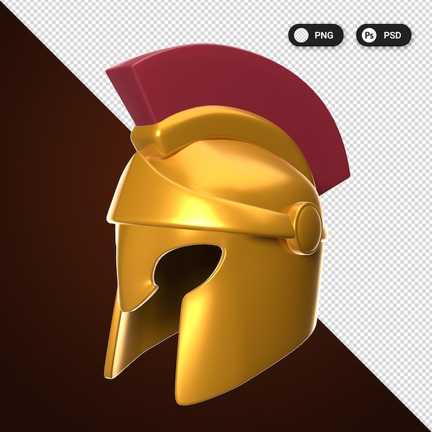 Spartan helmet cultural artifacts 3d icon pack set für banner und uxui-design