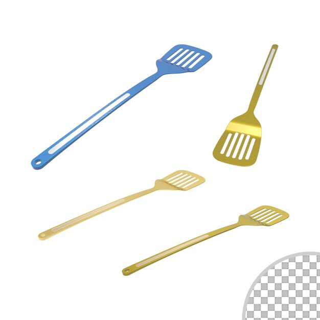 PSD spatule de cuisine sur fond transparent