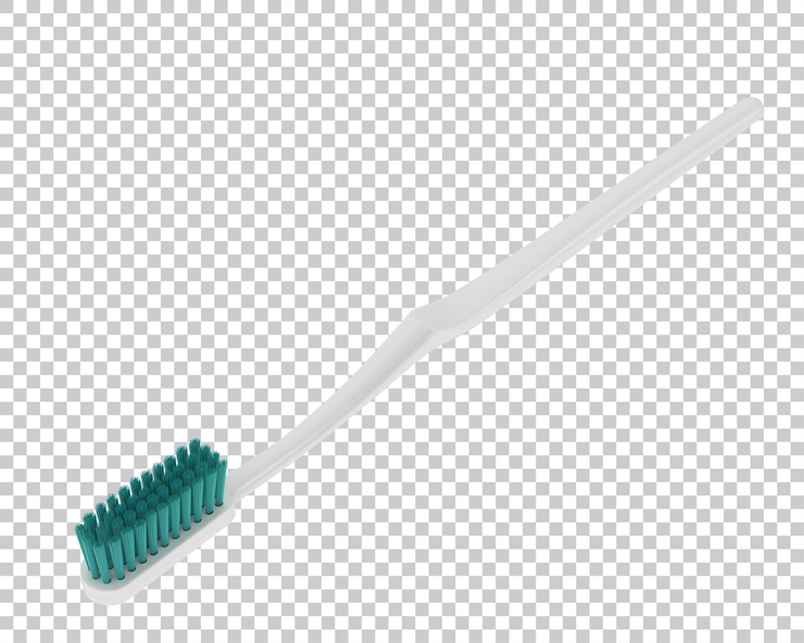 PSD spazzolino da denti su sfondo trasparente 3d rendering illustrazione