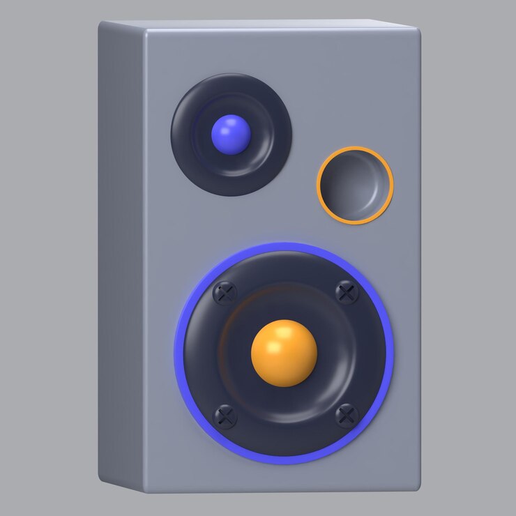 PSD speaker 3d icon