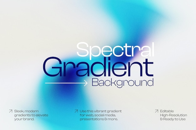 Spectral Gradient Background for Web and Social Media
