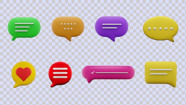 Speech Bubble 3d icon