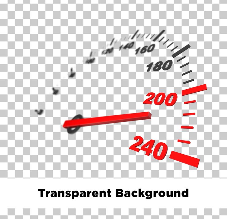 PSD speedometer at 200