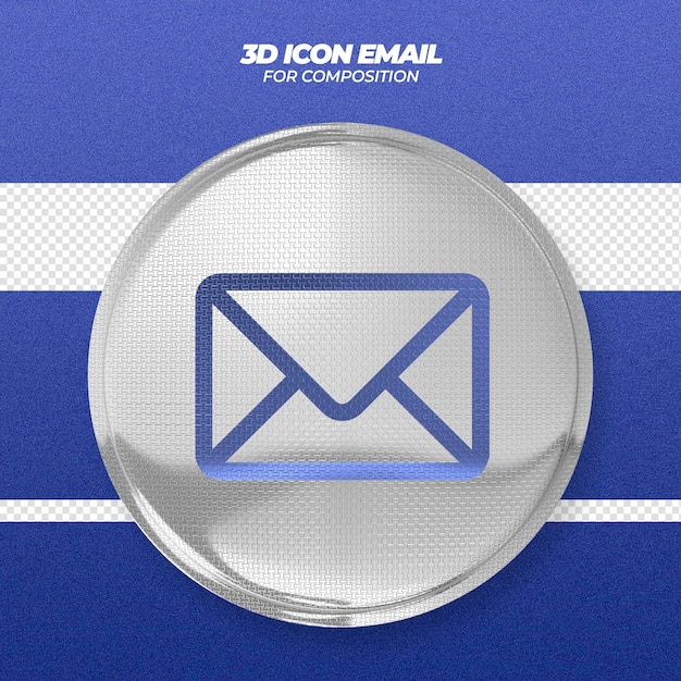 Sphere 3d Render isoliertes Logo Social Media E-Mail