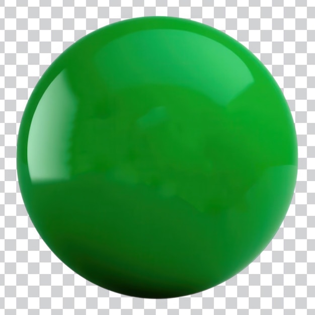 Sphère verte brillante