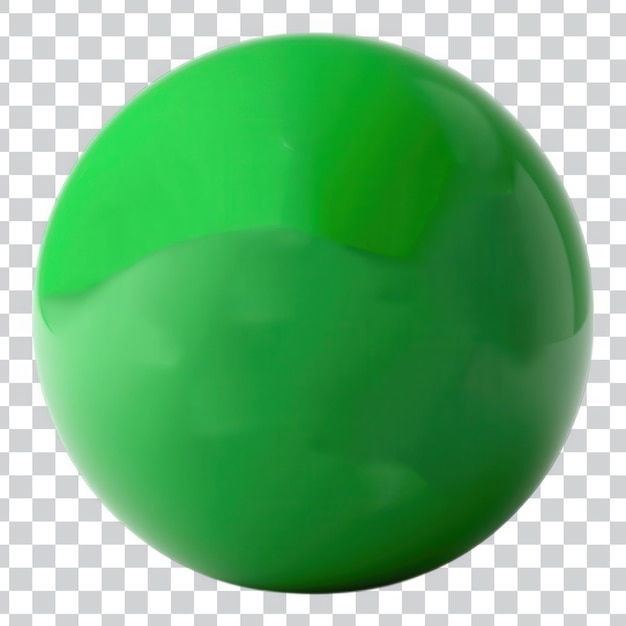 Sphère verte brillante